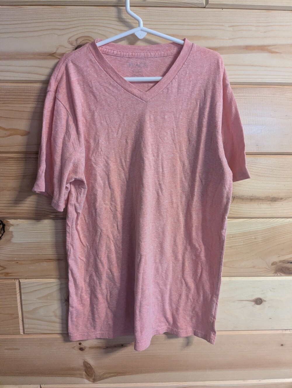 Big Girls (or Smaller Ladies) Large 10/12 Pinkish/Rose Color V-neck T-shirt